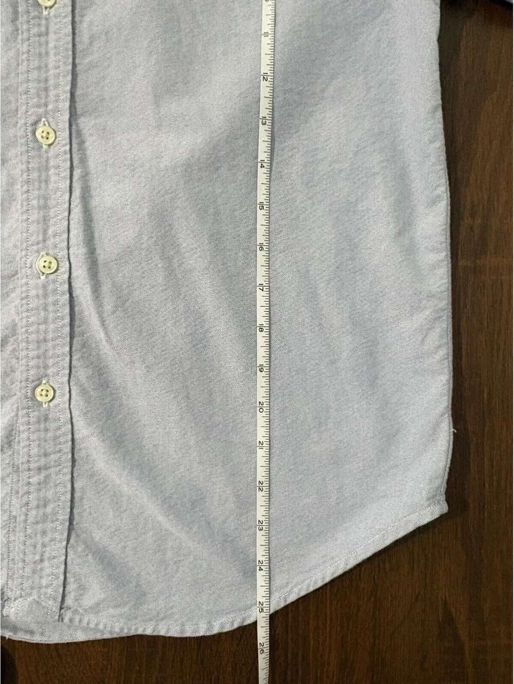 Polo Ralph Lauren Blue Cotton Oxford Button Down Shirt Kids Size 18 Preppy